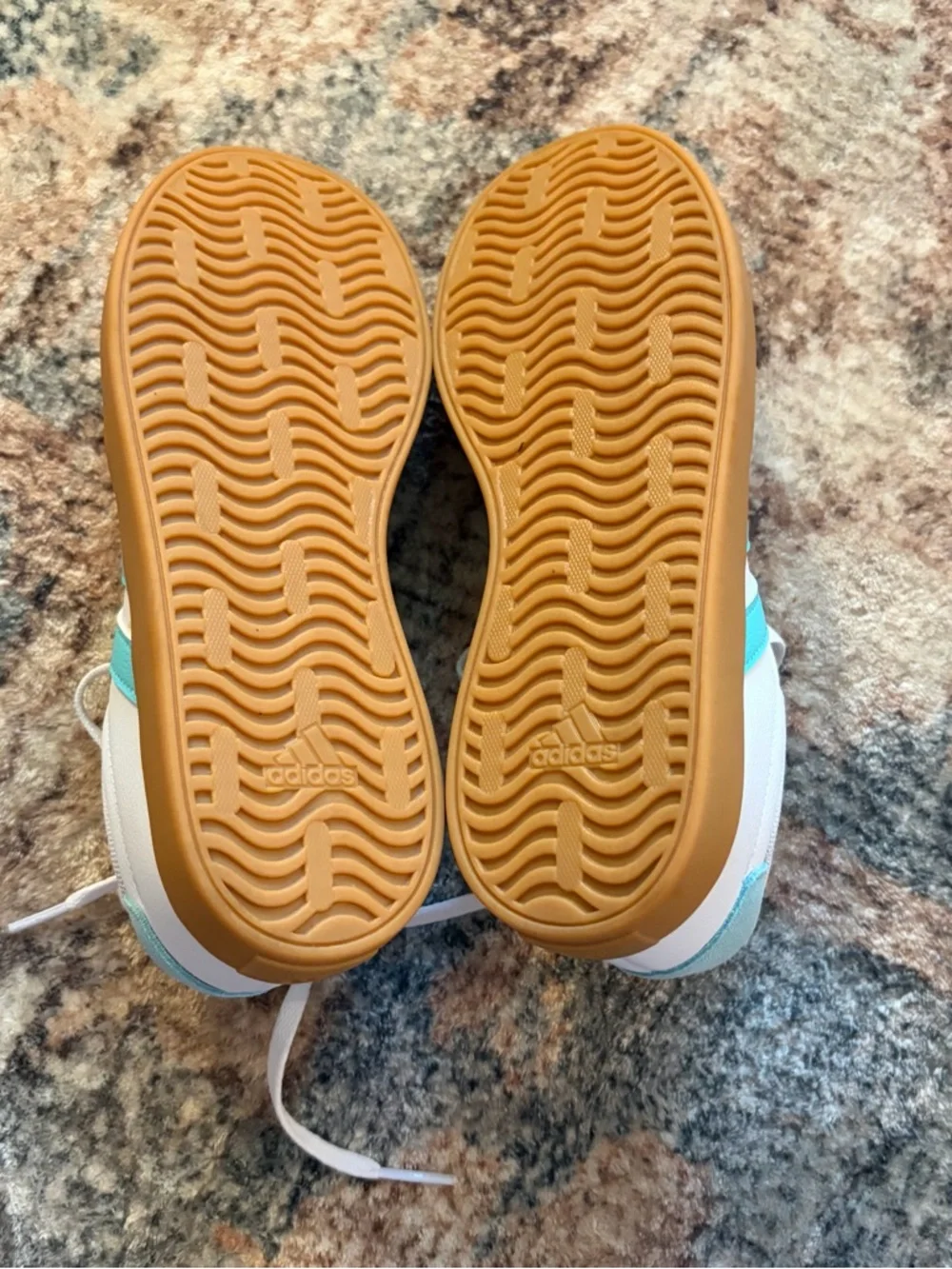 adidas VL Court 3.0 blue white girls size 4